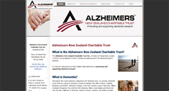 Desktop Screenshot of alzheimersresearch.org.nz